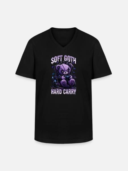 Pastel Goth Soft Goth Gaming Gamer - Men's V-Neck T-Shirt - black