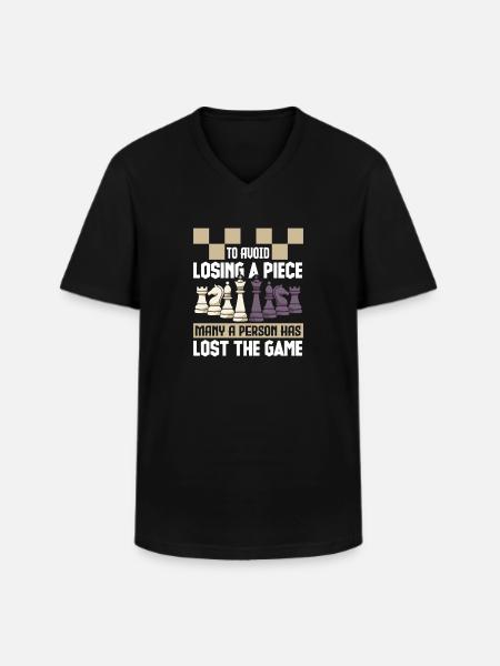 Chess Chess Player Chessboard - Men's V-Neck T-Shirt - black
