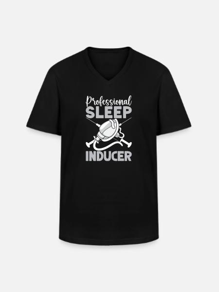 Anesthesiologist Sleep Inducer Anesthesia - Men's V-Neck T-Shirt - black