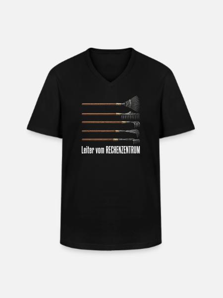 Rechenzentrum Design Gartengeräte Rechen Leiter - Männer-T-Shirt mit V-Ausschnitt - Schwarz