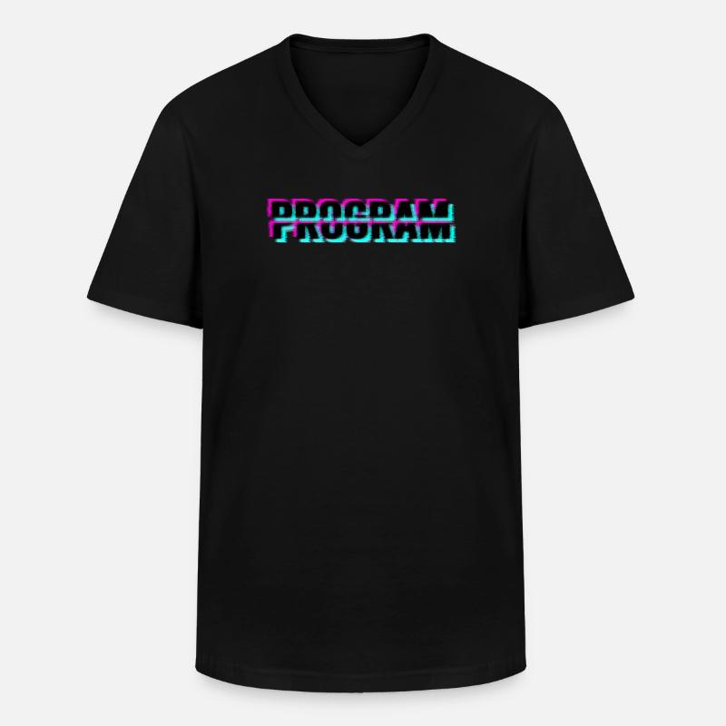 Computer program - Men's V-Neck T-Shirt - black