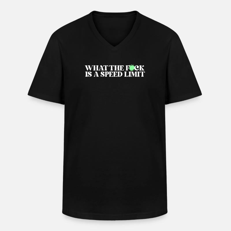 Auto  - Männer-T-Shirt mit V-Ausschnitt - Schwarz