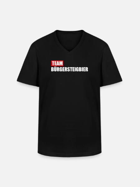 Team Bürgersteigbier Ortskontrollfahrt OKF - Männer-T-Shirt mit V-Ausschnitt - Schwarz