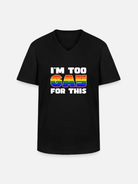 Rainbow Connection Étreinte, Joyeuse Fierté - T-shirt col V Homme - noir