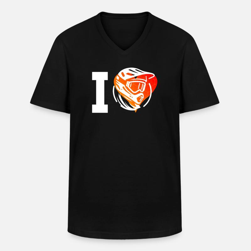 Cyclisme Cyclisme Cyclisme VTT - T-shirt col V Homme - noir