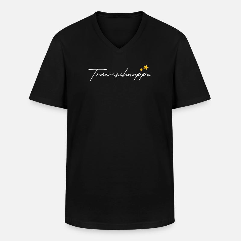 Traumschnuppe Design - Männer-T-Shirt mit V-Ausschnitt - Schwarz