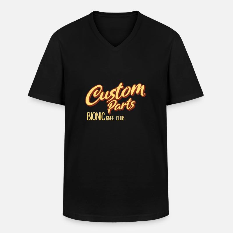 Custom Parts Bionic Engineering Gift - Men's V-Neck T-Shirt - black