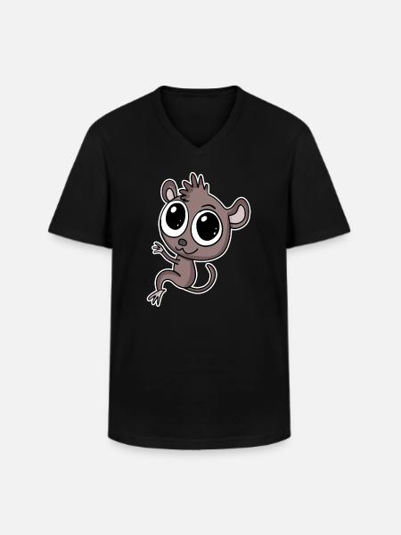 Leprechaun lemurs Leprechaun primacy - Men's V-Neck T-Shirt - black