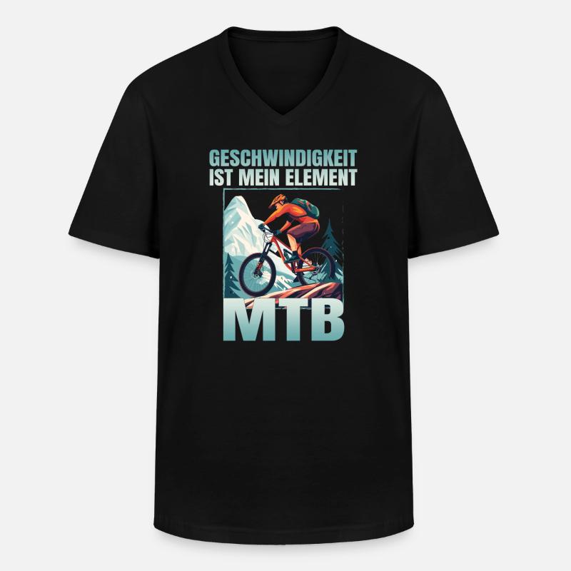 Geschwindigkeit ist mein Element - Männer-T-Shirt mit V-Ausschnitt - Schwarz