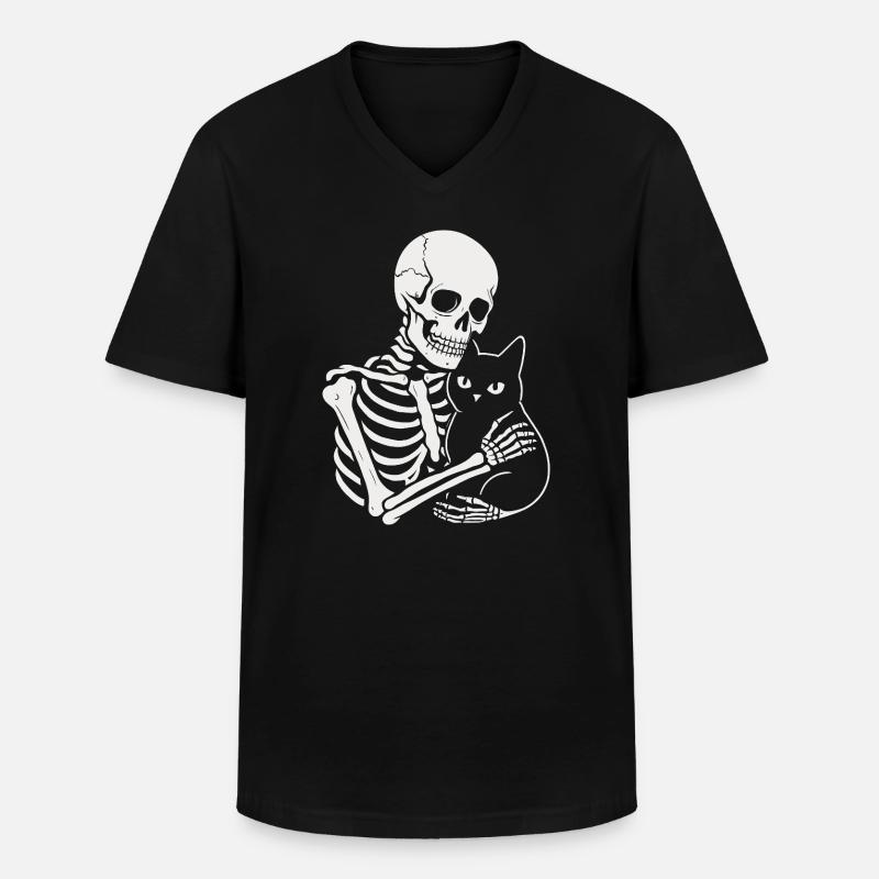 Zärtlichkeit - Männer-T-Shirt mit V-Ausschnitt - Schwarz