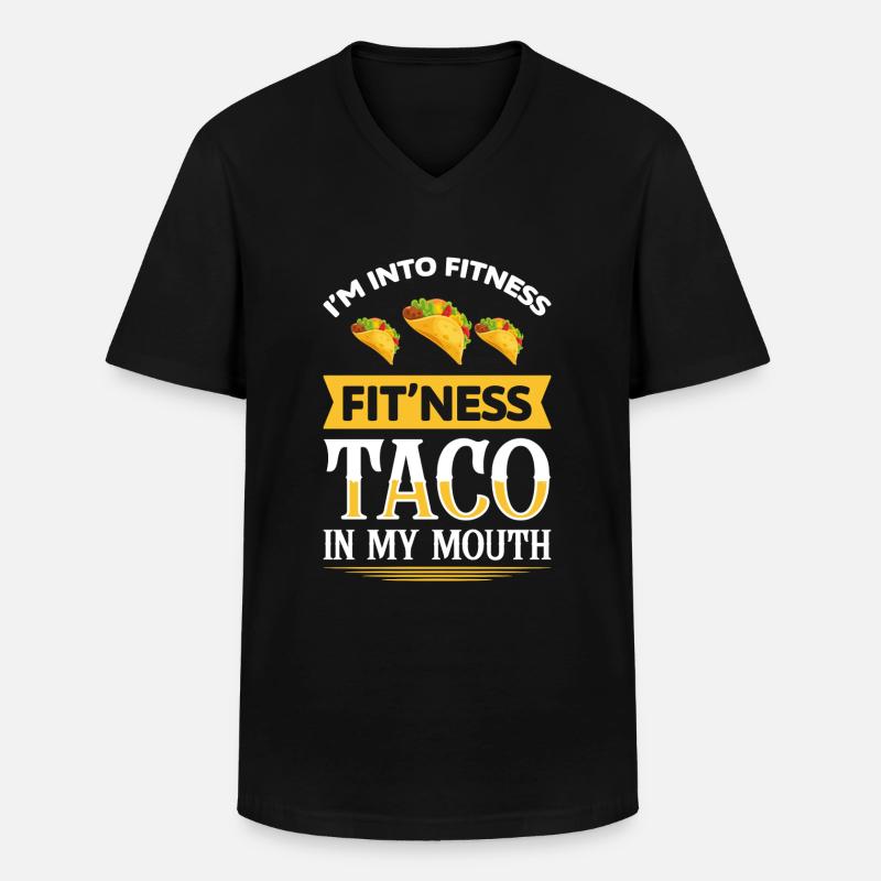 Büfett Speisen Feinschmecker - Männer-T-Shirt mit V-Ausschnitt - Schwarz