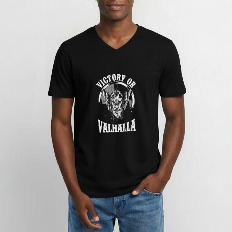 Sieg Oder Walhalla wikinger Männer-T-Shirt mit V-Ausschnitt