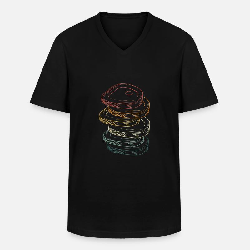 Rindfleisch Bunt Kochen - Männer-T-Shirt mit V-Ausschnitt - Schwarz