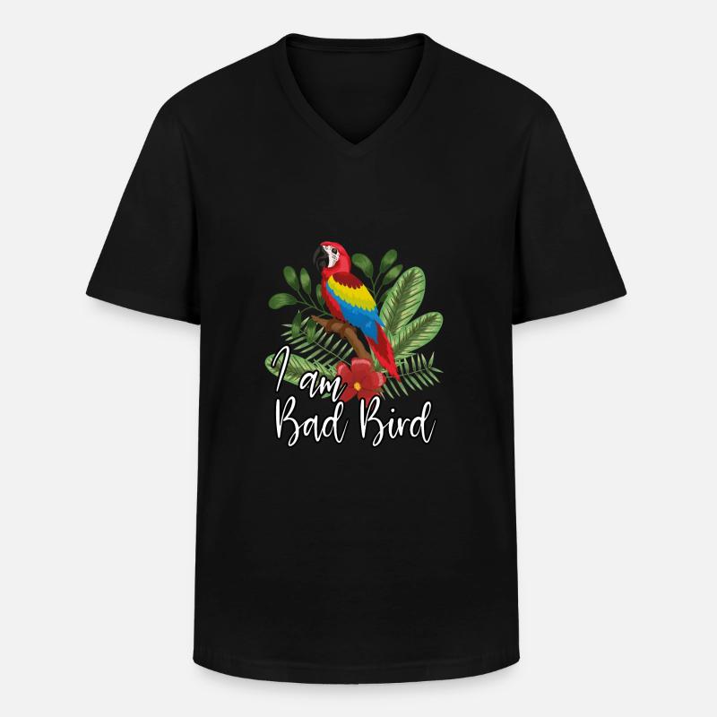 Ich Bin Ein böser Vogel - Männer-T-Shirt mit V-Ausschnitt - Schwarz