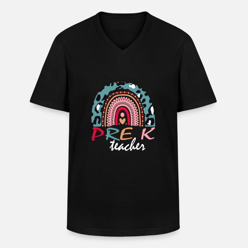 Boho Pre-K Squad Geschenk - Männer-T-Shirt mit V-Ausschnitt - Schwarz