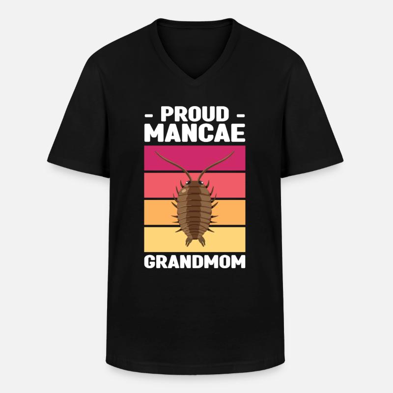 Rollassel - Männer-T-Shirt mit V-Ausschnitt - Schwarz