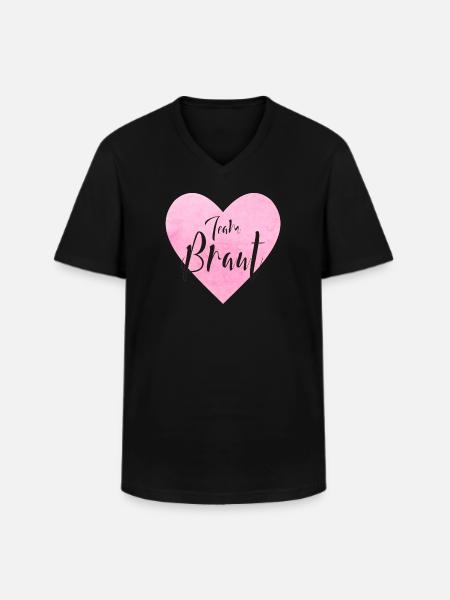 Team Braut Junggesellenabschied - Männer-T-Shirt mit V-Ausschnitt - Schwarz