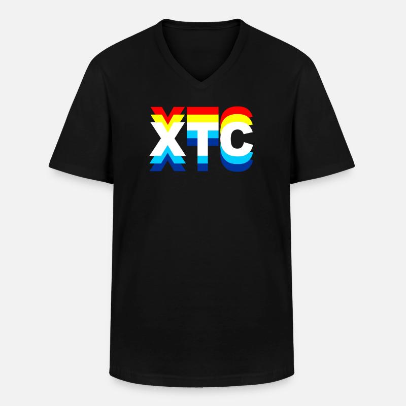 XTC, Ecstasy, Drogen - Männer-T-Shirt mit V-Ausschnitt - Schwarz