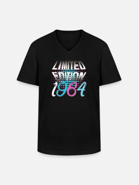 Limited Edition 1964 - Men's V-Neck T-Shirt - black