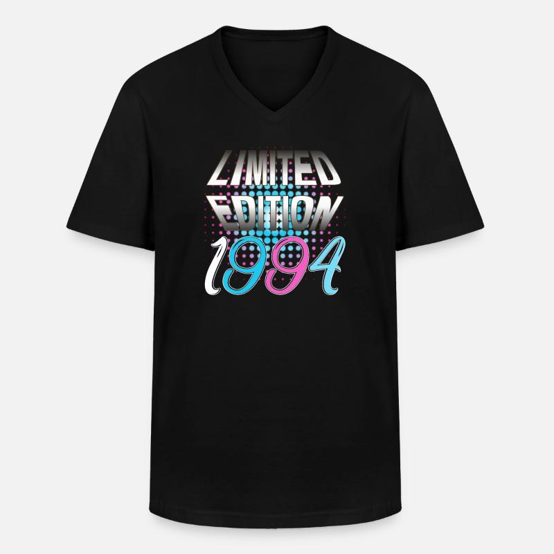 Limited Edition 1994 - Männer-T-Shirt mit V-Ausschnitt - Schwarz