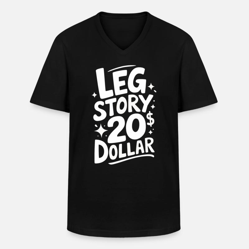 Amputation Behinderung - Männer-T-Shirt mit V-Ausschnitt - Schwarz