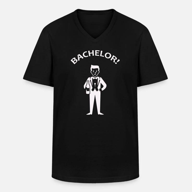 Feierlicher Junggesellenabschied Humor - Männer-T-Shirt mit V-Ausschnitt - Schwarz