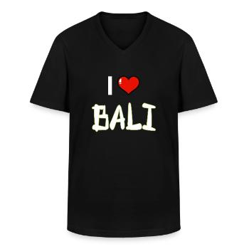 Bali - Indonesien - Männer-T-Shirt mit V-Ausschnitt - Schwarz - Vorne - AI Model Male 178 dark (178cm)
