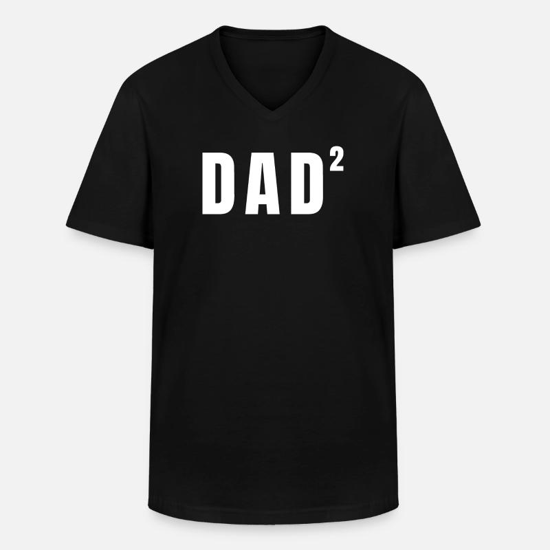 Papa papa - Männer-T-Shirt mit V-Ausschnitt - Schwarz
