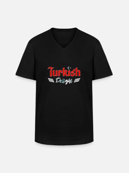Turkish Delight - Men's V-Neck T-Shirt - black