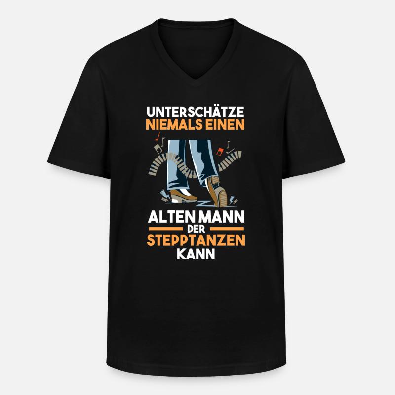 Tänzer Stepptanz - Männer-T-Shirt mit V-Ausschnitt - Schwarz