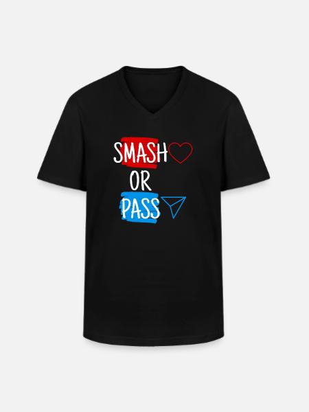 Smash or Pass - Men's V-Neck T-Shirt - black