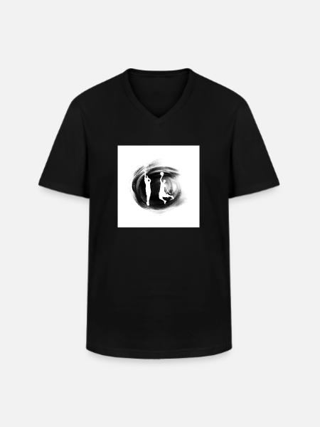 Dunk in the Void - Männer-T-Shirt mit V-Ausschnitt - Schwarz