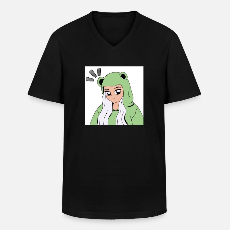 I don`t know - Männer-T-Shirt mit V-Ausschnitt - Schwarz