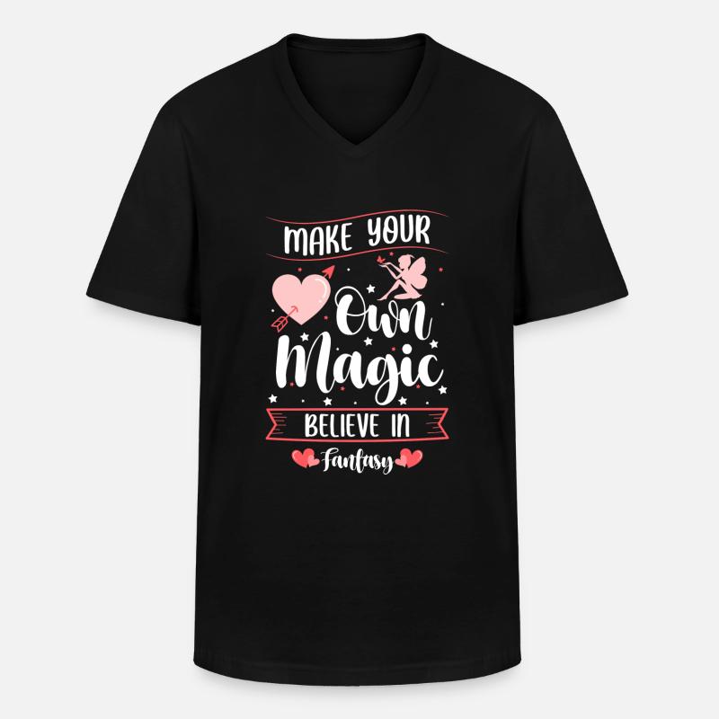 Fee Tocher Kind - Männer-T-Shirt mit V-Ausschnitt - Schwarz