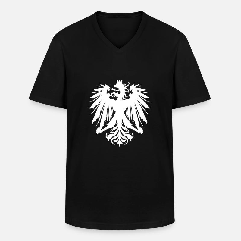 Adler 2 - Männer-T-Shirt mit V-Ausschnitt - Schwarz