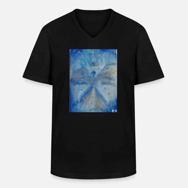 Erzengel Michael - Männer-T-Shirt mit V-Ausschnitt - Schwarz