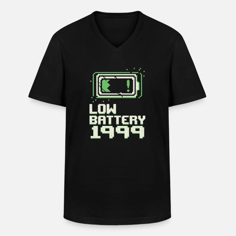 Damals War Es Einfacher - Männer-T-Shirt mit V-Ausschnitt - Schwarz