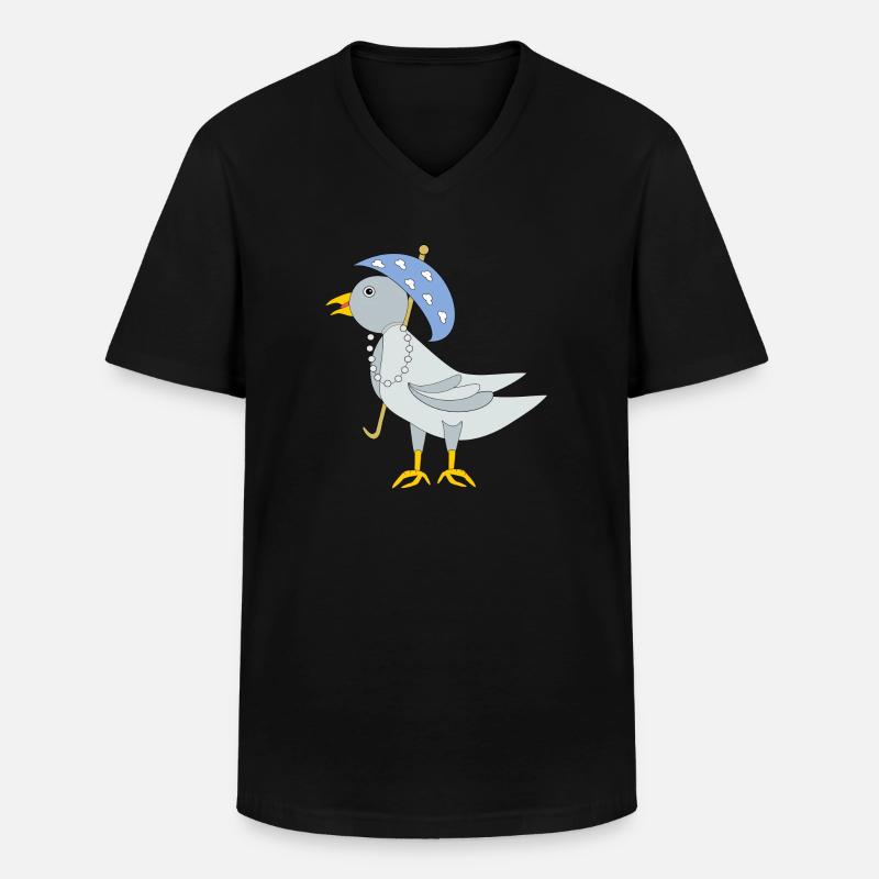 Gut behÃ¼tet - Männer-T-Shirt mit V-Ausschnitt - Schwarz