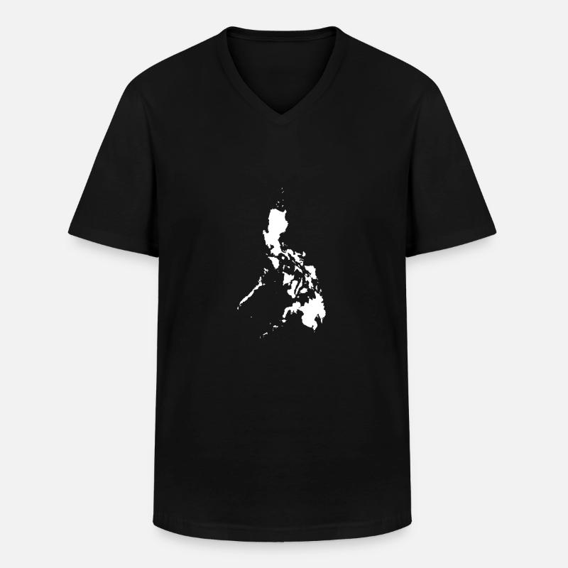 Philippinen originelle Geschenkidee - Männer-T-Shirt mit V-Ausschnitt - Schwarz