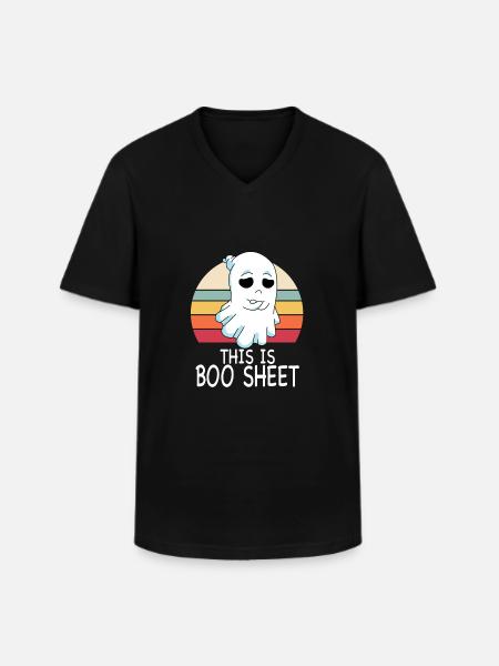 This Is Boo Sheet - Men's V-Neck T-Shirt - black