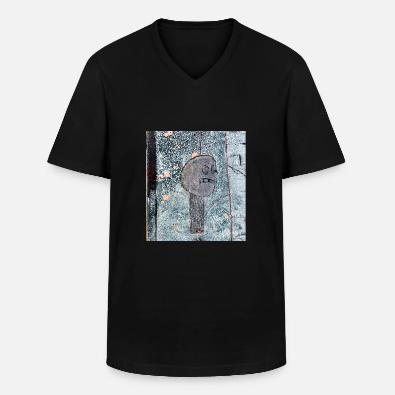 Grumpy - Männer-T-Shirt mit V-Ausschnitt - Schwarz