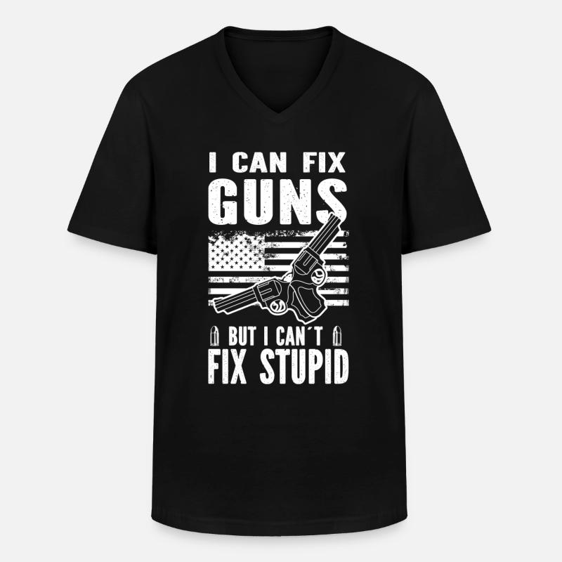 Waffenschmieden - Männer-T-Shirt mit V-Ausschnitt - Schwarz