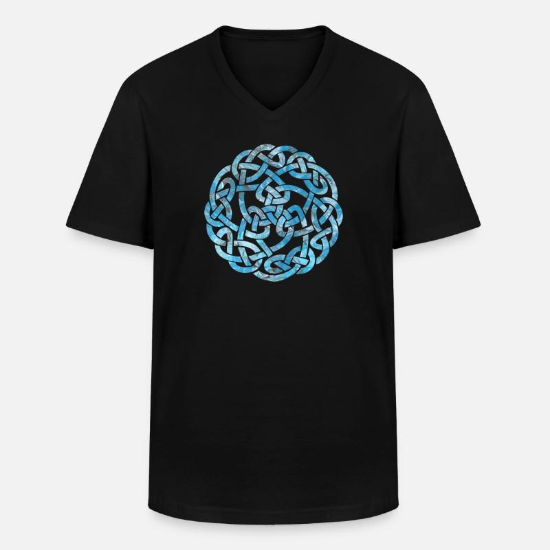 celtic knot 5 e 78 - Men's V-Neck T-Shirt - black