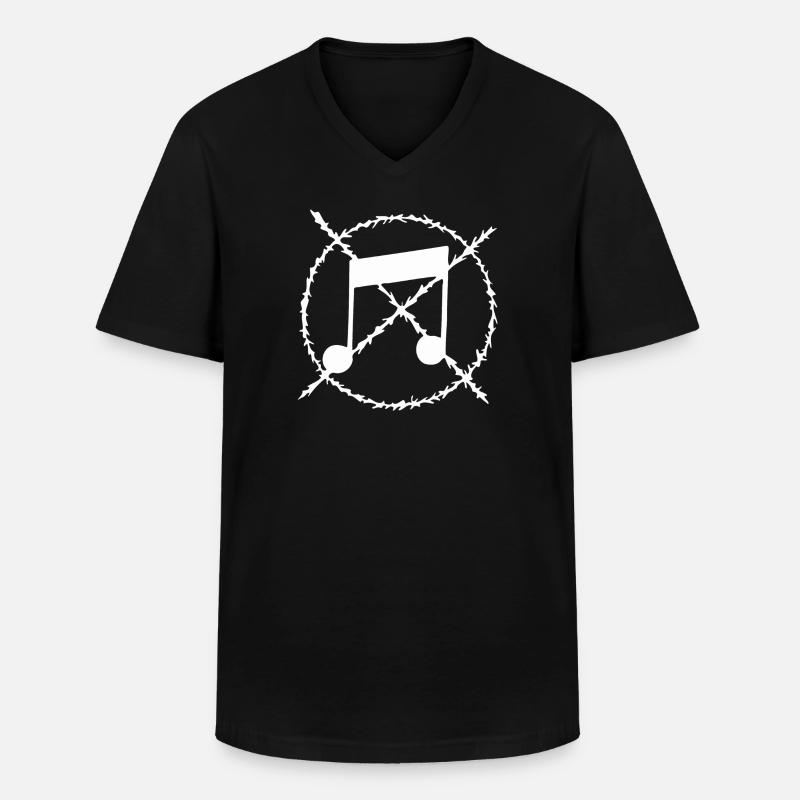 Noise music (Noisecore Logo) - Maglietta da uomo classica con scollo a V - nero