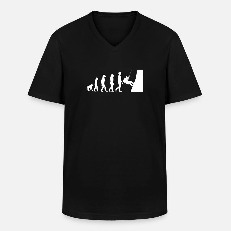 ENTWICKLUNG ESKALATION - Männer-T-Shirt mit V-Ausschnitt - Schwarz