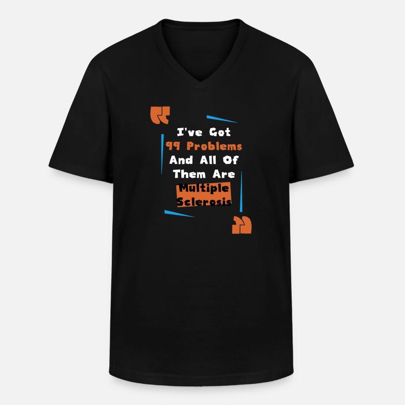 Disability Disabled Gift Handicap - Men's V-Neck T-Shirt - black