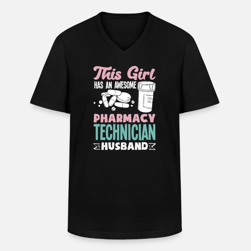 Apotheker Pharmazeutisch-technischer - Männer-T-Shirt mit V-Ausschnitt - Schwarz