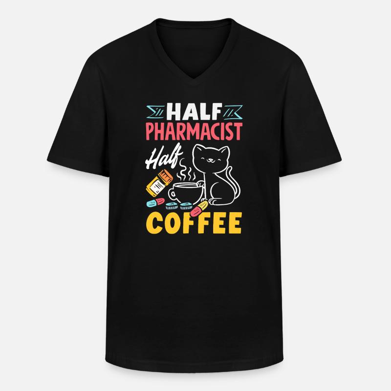 Apotheker Pharmazeutisch-technischer - Männer-T-Shirt mit V-Ausschnitt - Schwarz