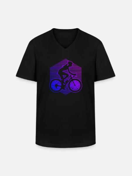 Cyclists Cycling Cycling - Men's V-Neck T-Shirt - black