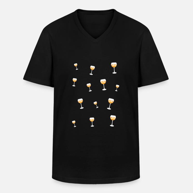 Halloechen Aperoelchen - Männer-T-Shirt mit V-Ausschnitt - Schwarz